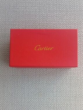 Cartier red box with gold logo